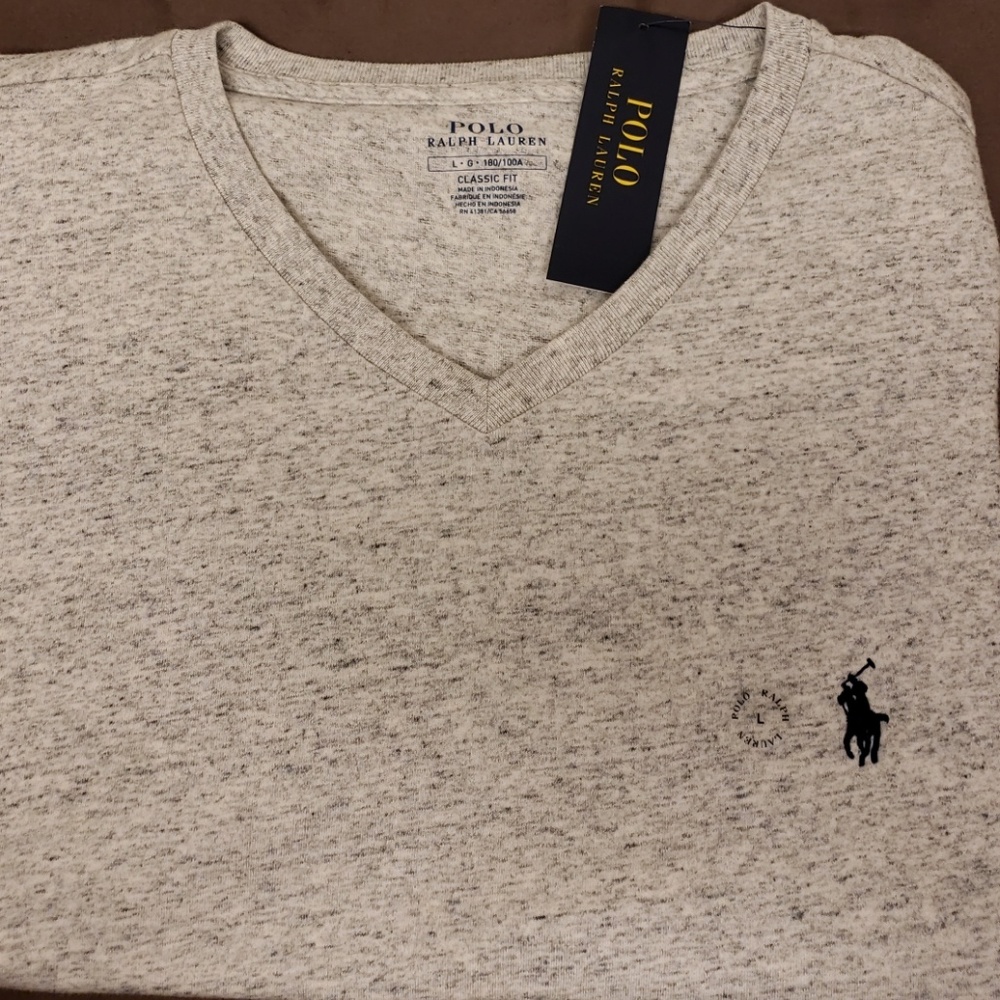 Men's New Polo Ralph Lauren V Neck Tee